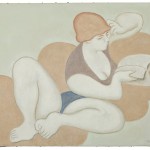 Woman Reading, 2008, oil on canvas, 20 x 24"