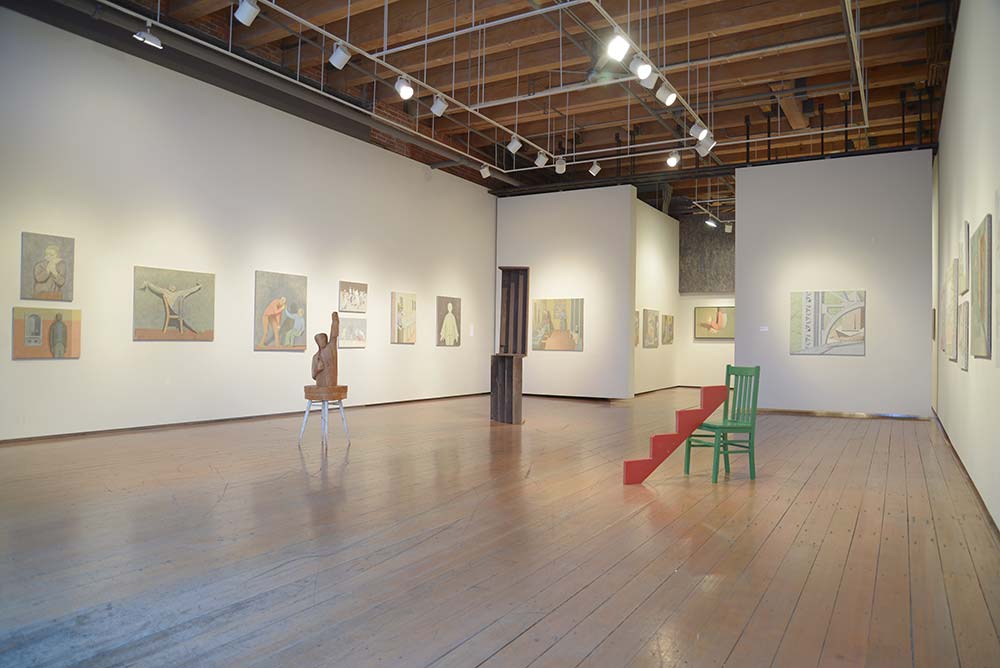 installation view with sculpture